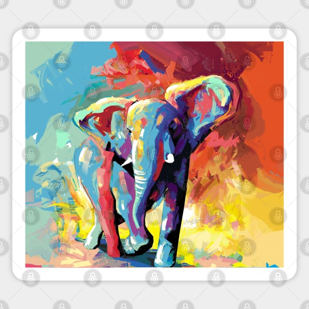 Elephant Sticker by mailsoncello